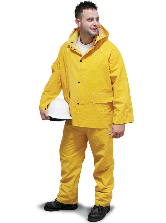 Radnor 3-Piece 35 mm Yellow PVC Rainsuit — Major Safety